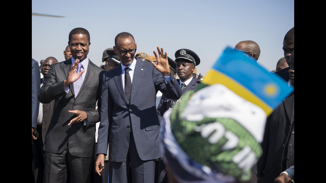 PRESIDENT KAGAME IN ZAMBIA FOR A STATE VISIT