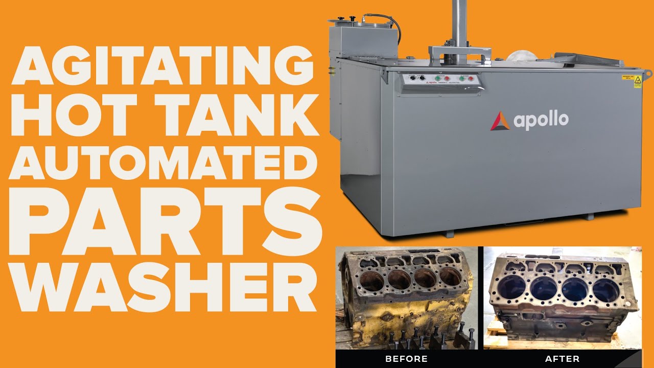 Apollo Agitating Hot Tank Parts Washer - Industrial Parts Cleaning