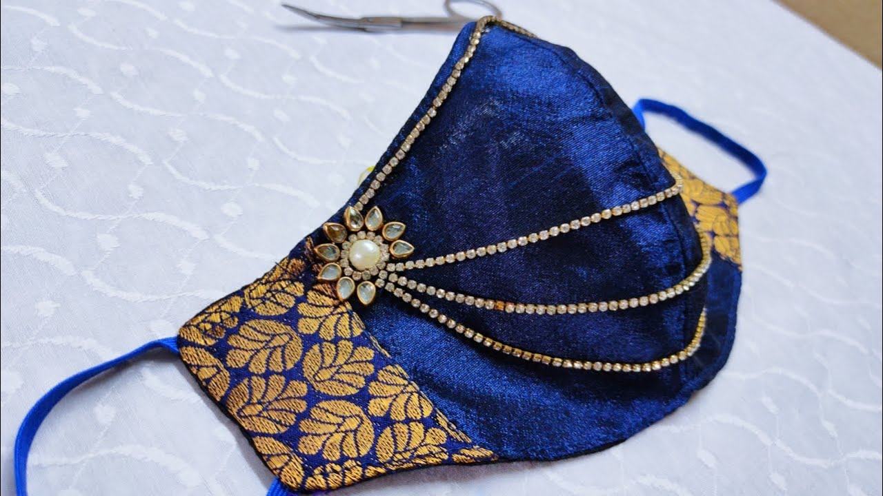 😷Very Easy New Style Pattern Mask | designer mask VERY EASY, DIYFashionable Wedding Masks for Brides