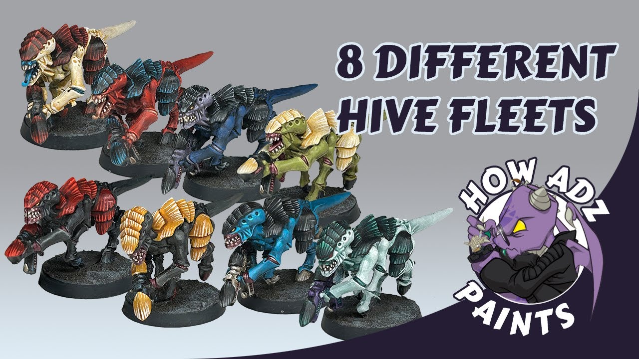 How Adz Paints... 8 Different Tyranid Hive Fleets