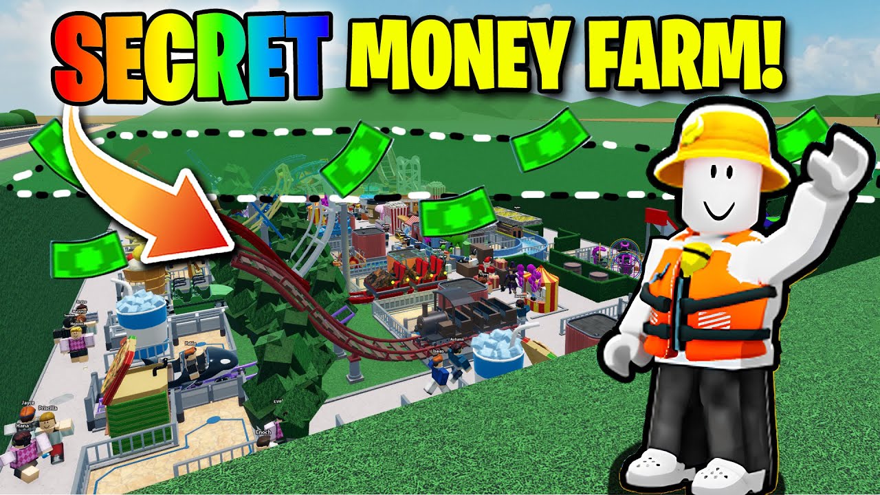 Начинаем заново как нуб с OP Secret Money Farm в Theme Park Tycoon 2
