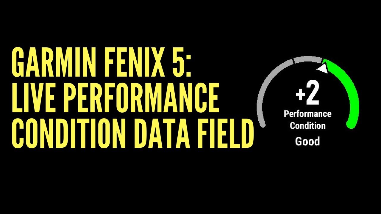GARMIN FENIX 5: LIVE PERFORMANCE CONDITION DATA FIELD