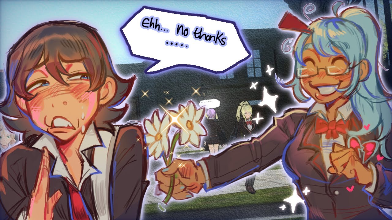 Do NPCs React to Flowers??? | School Girls Simulator #1