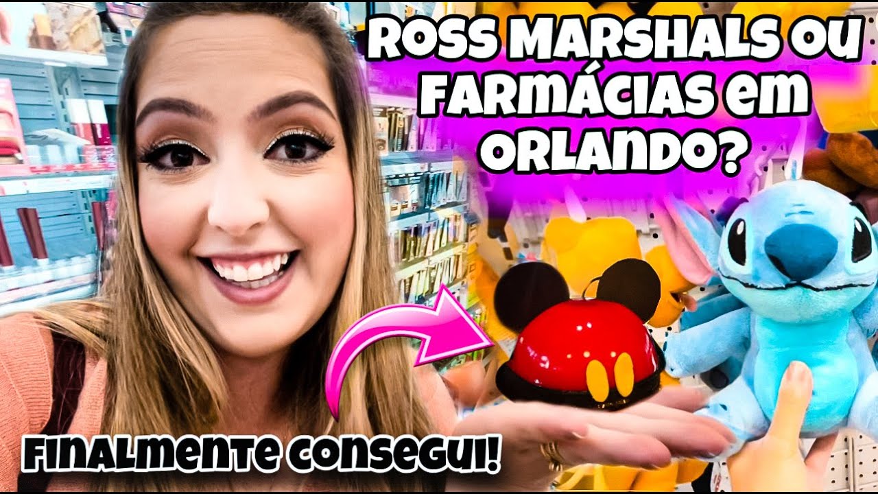 COMPARANDO ROSS E MARSHALS COM AS FARMÁCIAS DE ORLANDO E FINALMENTE COMI O DOCE DO MICKEY |Vlog 17