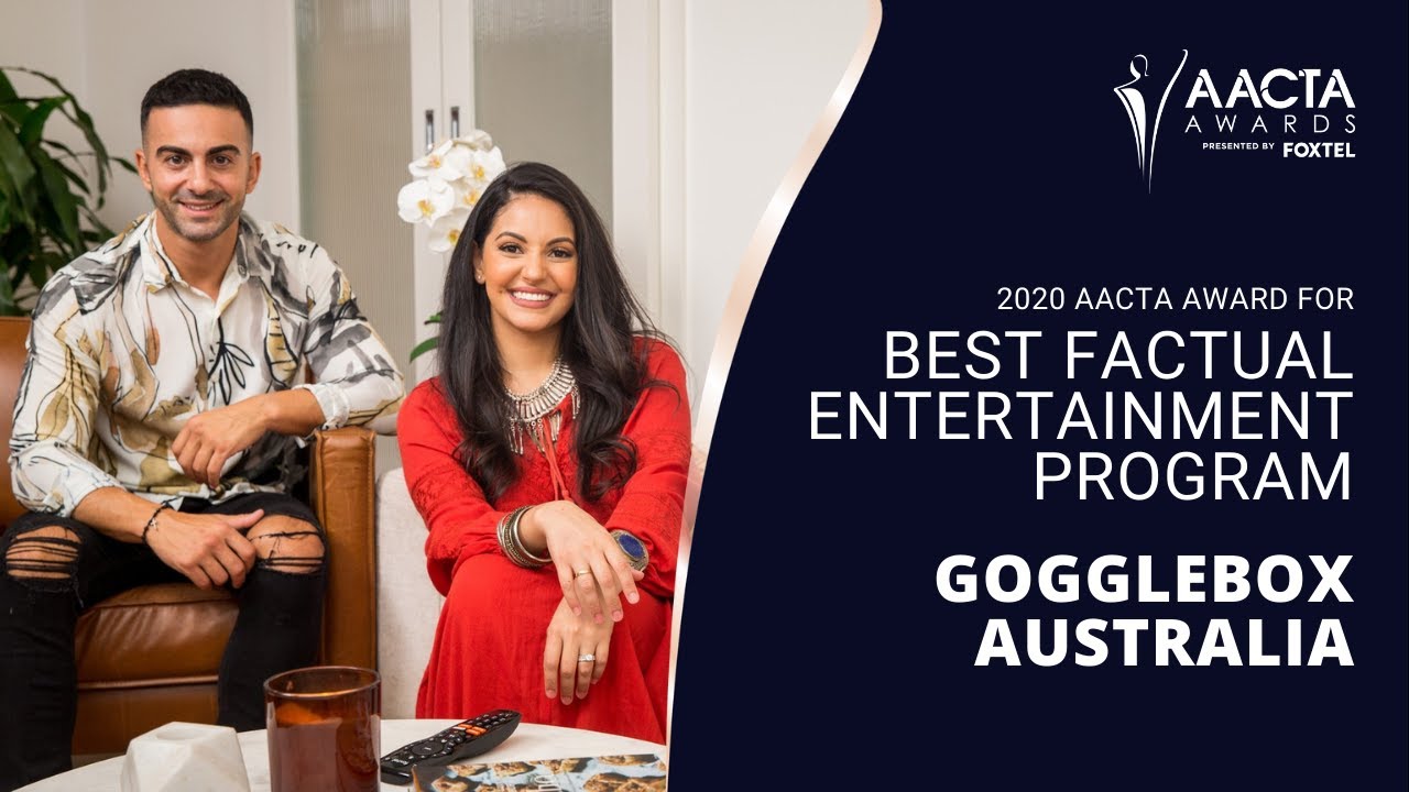 Howard Myers wins Best Factual Entertainment Program for GOGGLEBOX AUSTRALIA | 2020 AACTA Awards