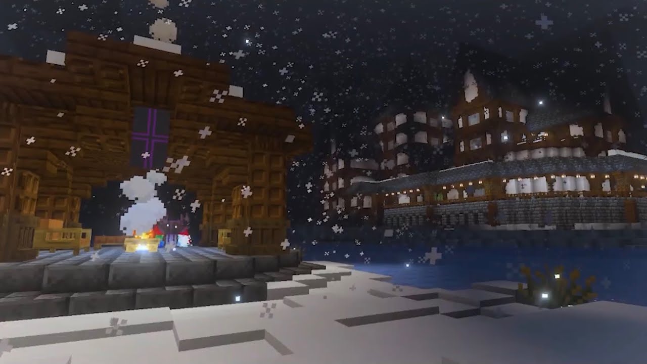 9 hours in a snowstorm next to a mansion (fire & music)