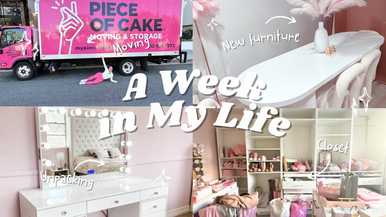 🩷 Home haul, moving vlog, new furniture & more ! 🪞🎀