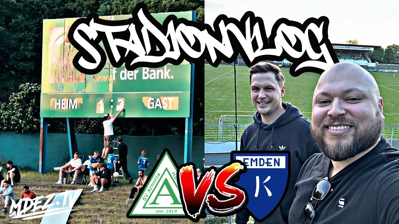 5.LIGA: ZU BESUCH BEIM TRADITIONSVEREIN IN HANNOVER 🔥 Arminia Hannover vs Kickers Emden Stadionvlog