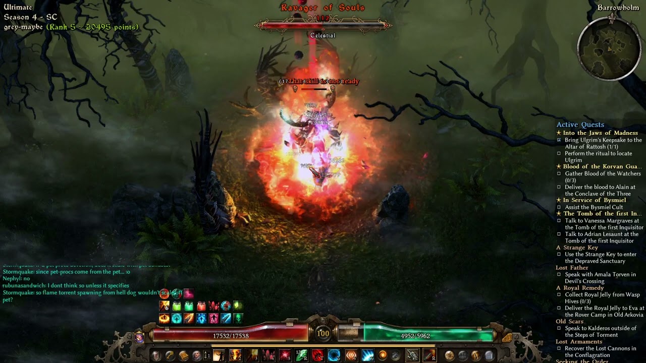 [GDCLS4] Chaos Mortars Sorc vs Ravager of Souls (1.31 kill)