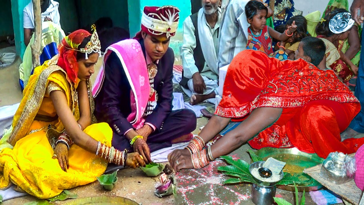 Indian Bagheli Shadi Pradeep Weds Vina Ka Vivah Jaimala & Chadav Ki Rasam #weddingvideo
