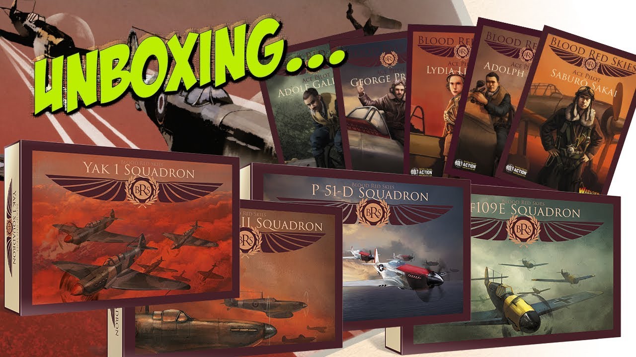 Blood Red Skies | Squadron and Ace Sets | Unboxing