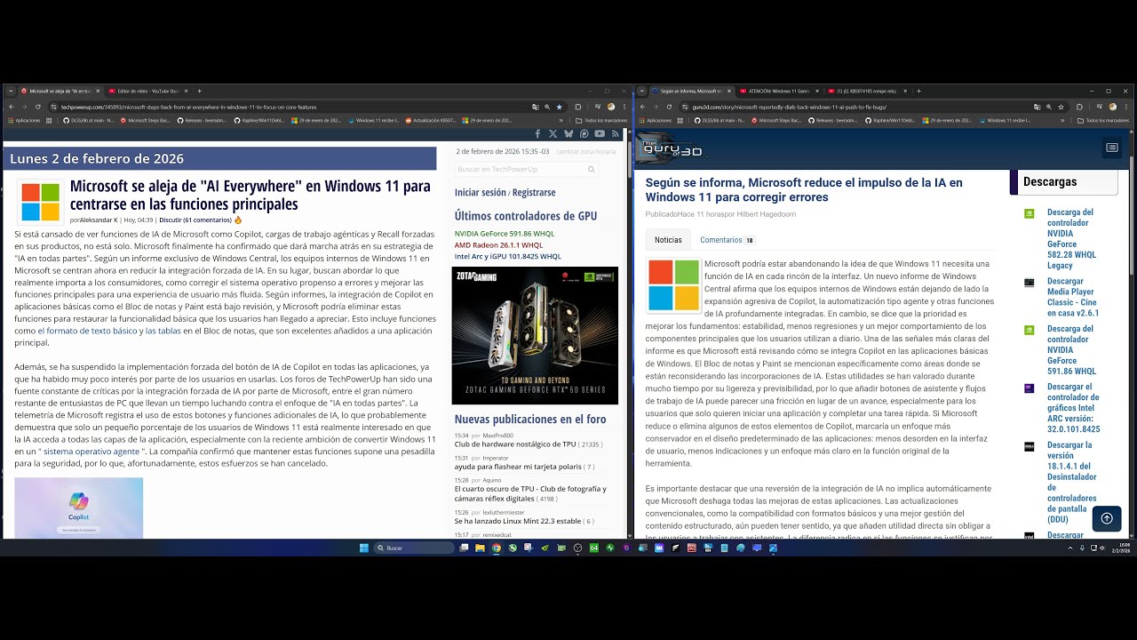 Microsoft ADMITE su ERROR y RETROCEDE con la IA en Windows
