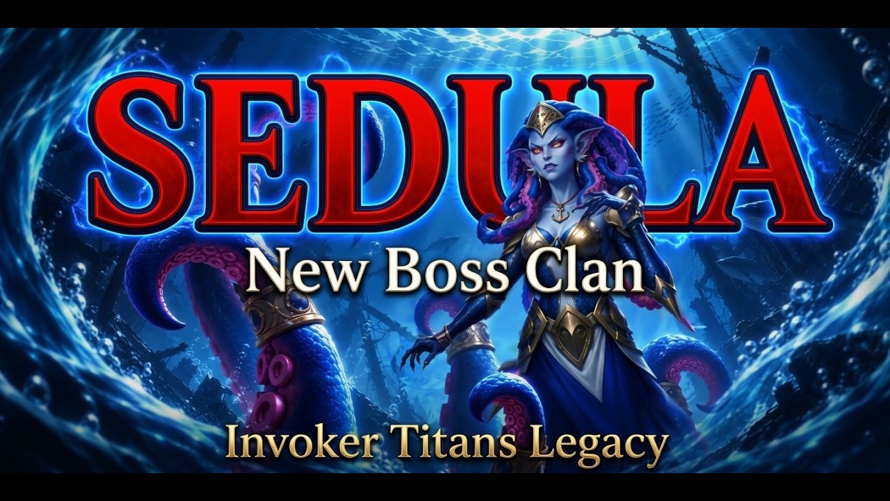 🐺  SEDULA, THE NEW CLAN BOSS.  INVOKERS TITAN LEGACY  😎