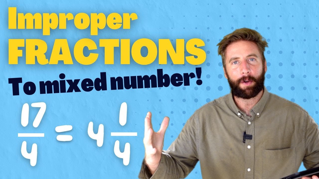 Преобразование неправильных дробей в смешанные числа | The Maths Guy
