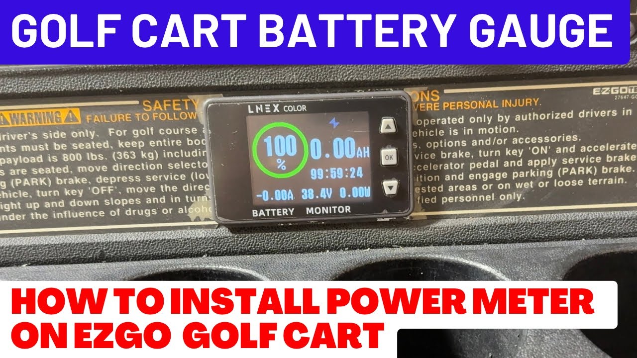 How to Install Golf Cart LiFePo4 Battery Meter