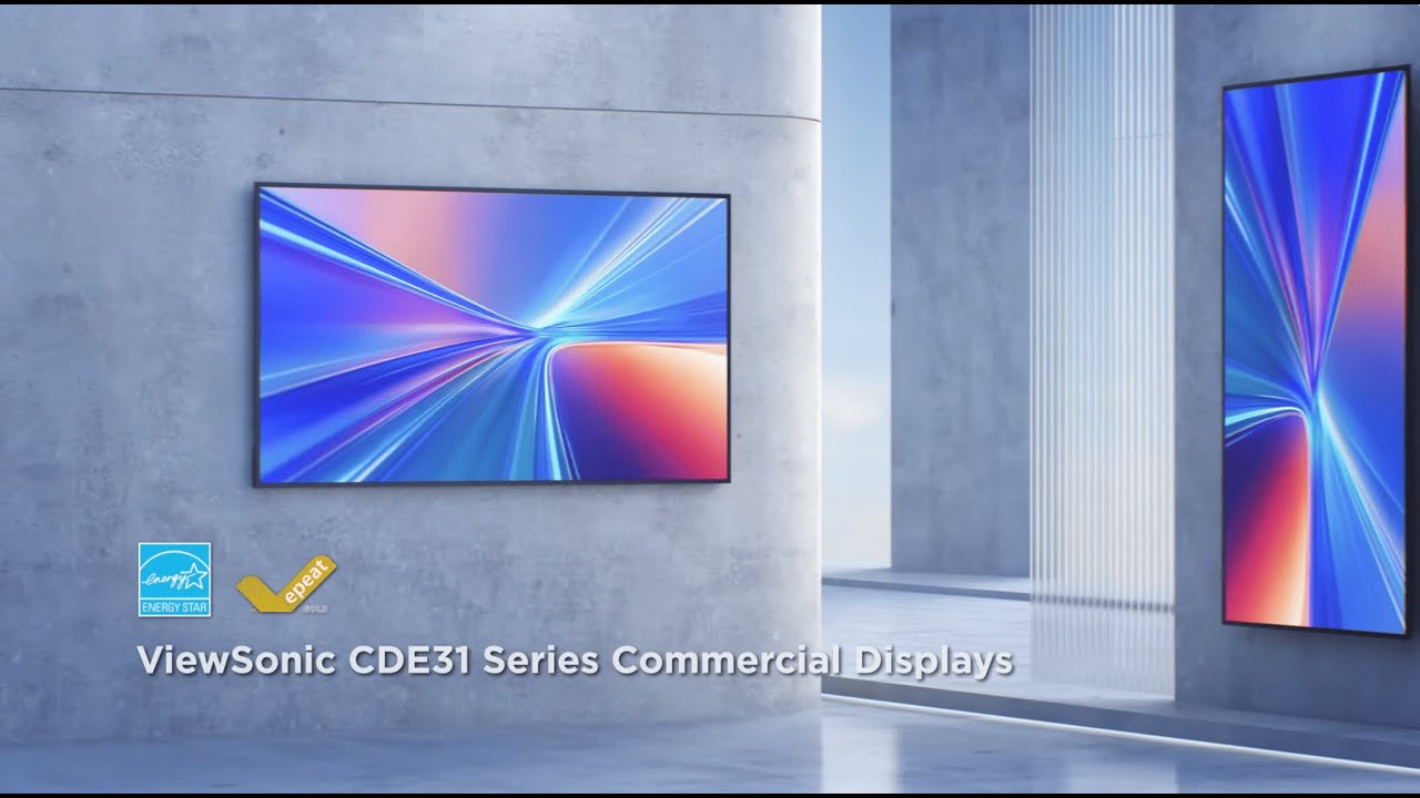 ViewSonic CDE31 Series Commercial Display | Built for Performance. Ready for Any Space.