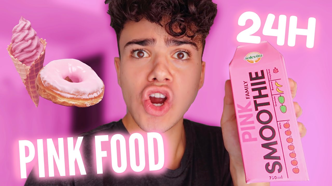 Mangio CIBO ROSA per 24H!!! | Luciano Spinelli