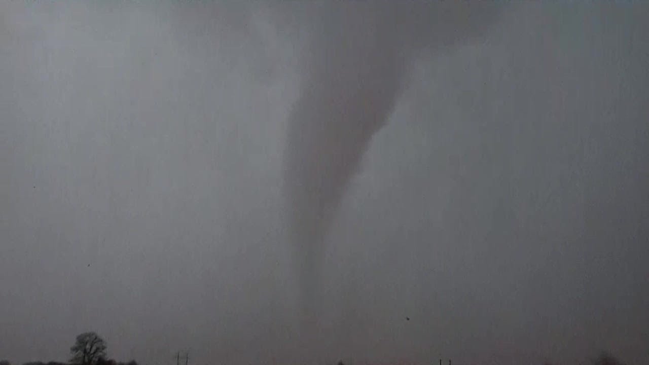 WATCH: Big tornado caught on camera touching down in Bristow, Oklahoma