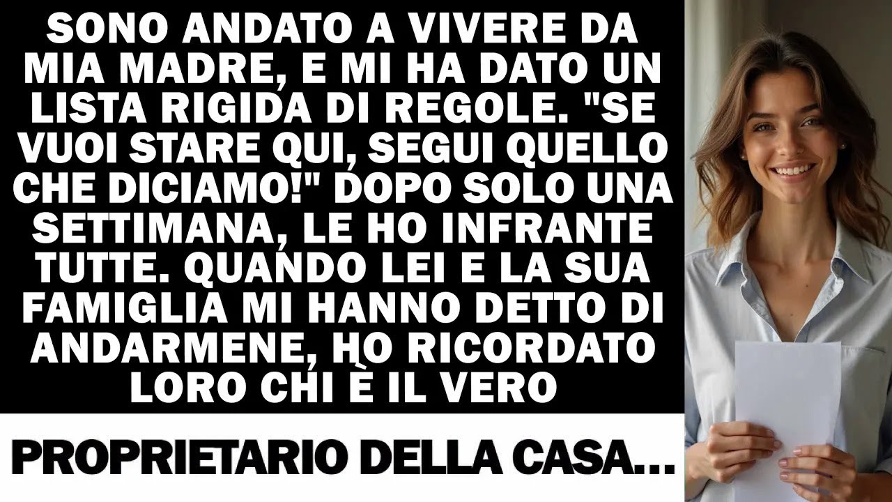 Mi trasferisco da mamma, infrango tutte le regole. Poi succede l’impensabile…