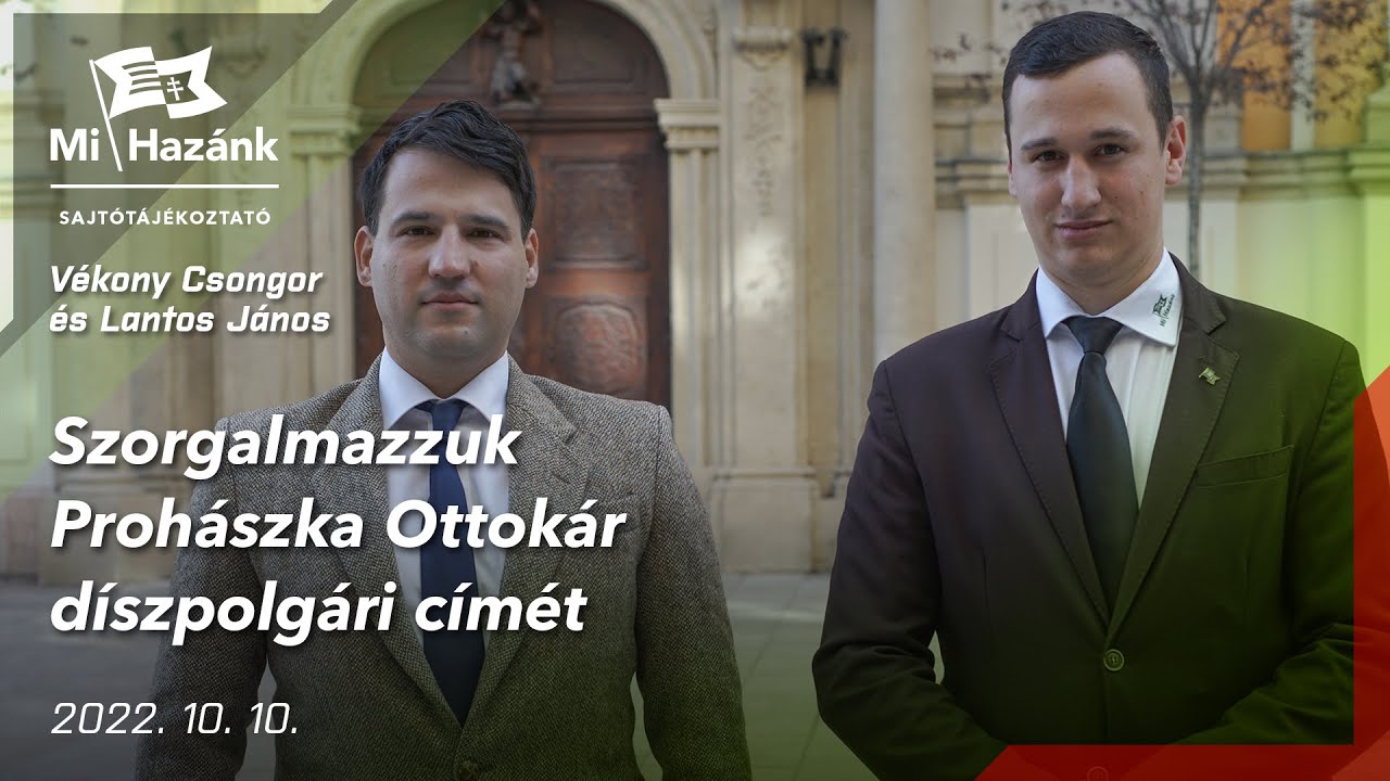 Szorgalmazzuk Prohászka Ottokár díszpolgári címét