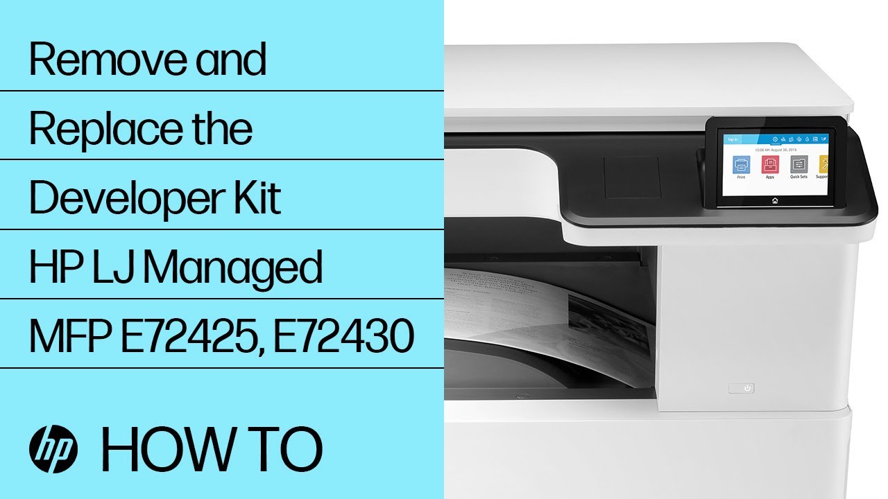 Remove and Replace the Developer Kit | HP LaserJet Managed MFP E72425, E72430 | HP
