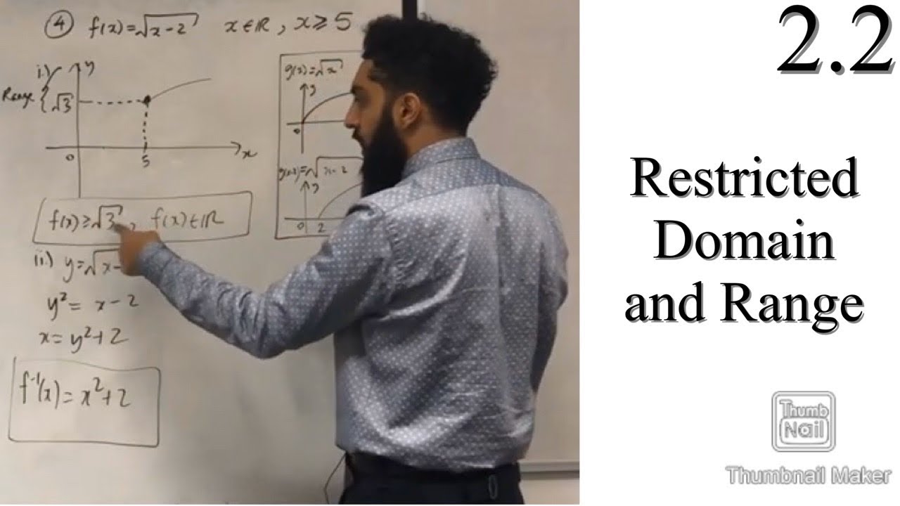 Restricted Domain and Range and Inverse Functions