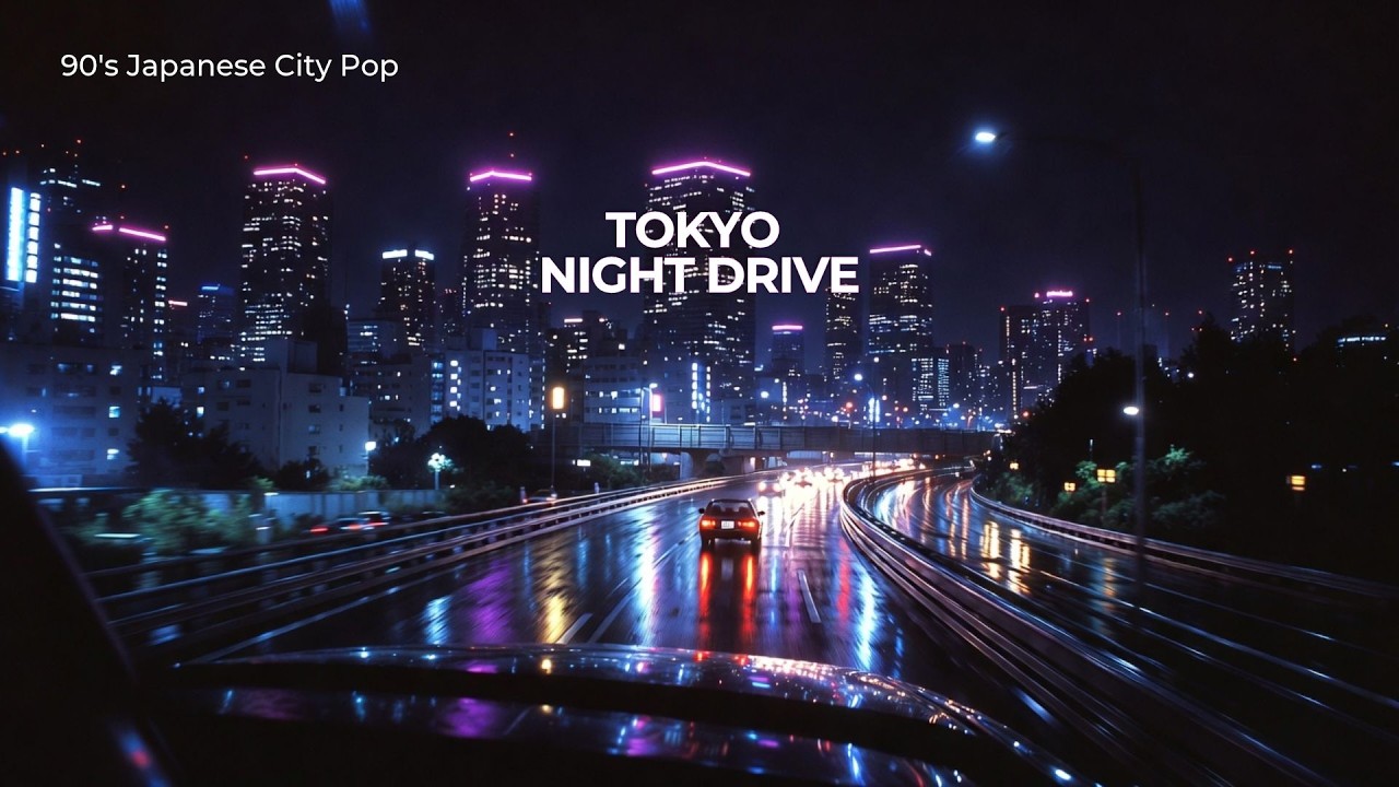 일본 시티팝 주말 드라이브 🚗🌙 | 90's Tokyo Night Drive | Japanese City Pop