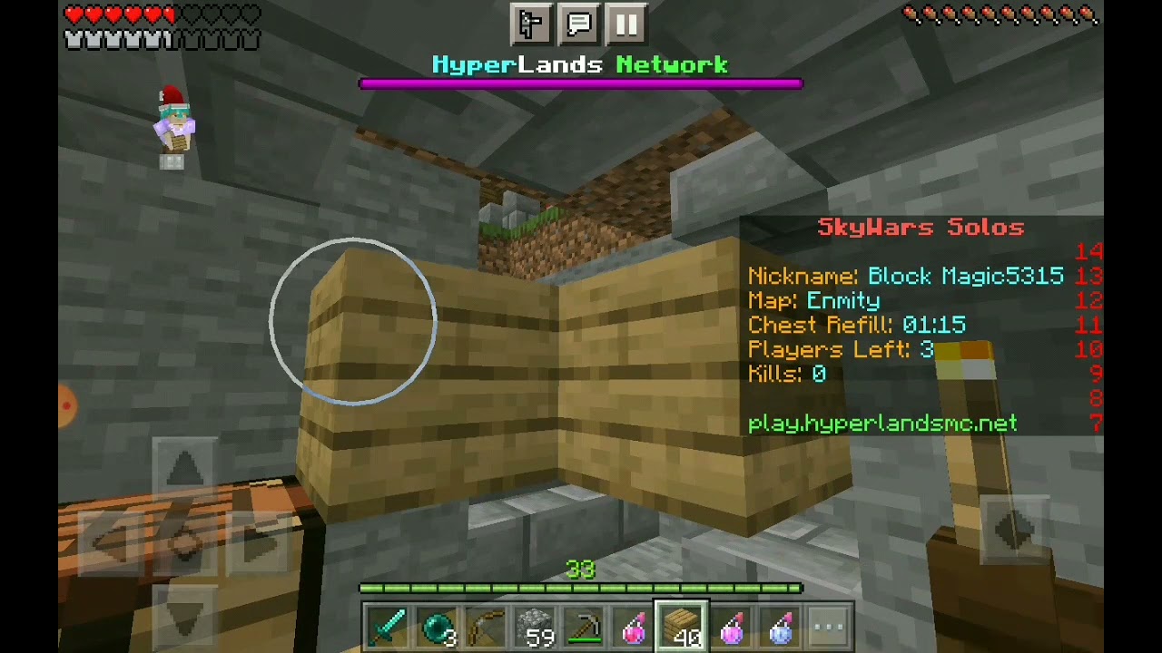 double trap on hyperlands skywars #hyperlands