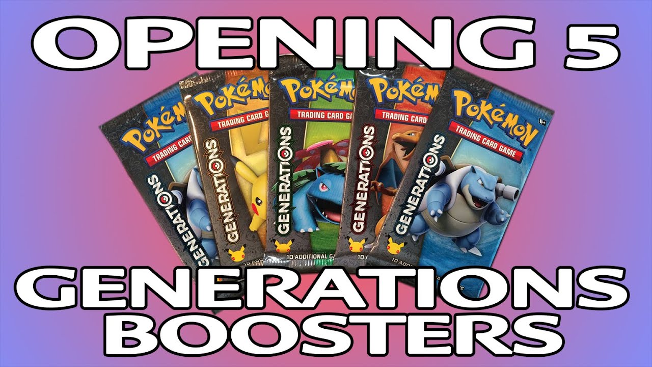 Opening 5 Pokemon Generations Booster Packs!