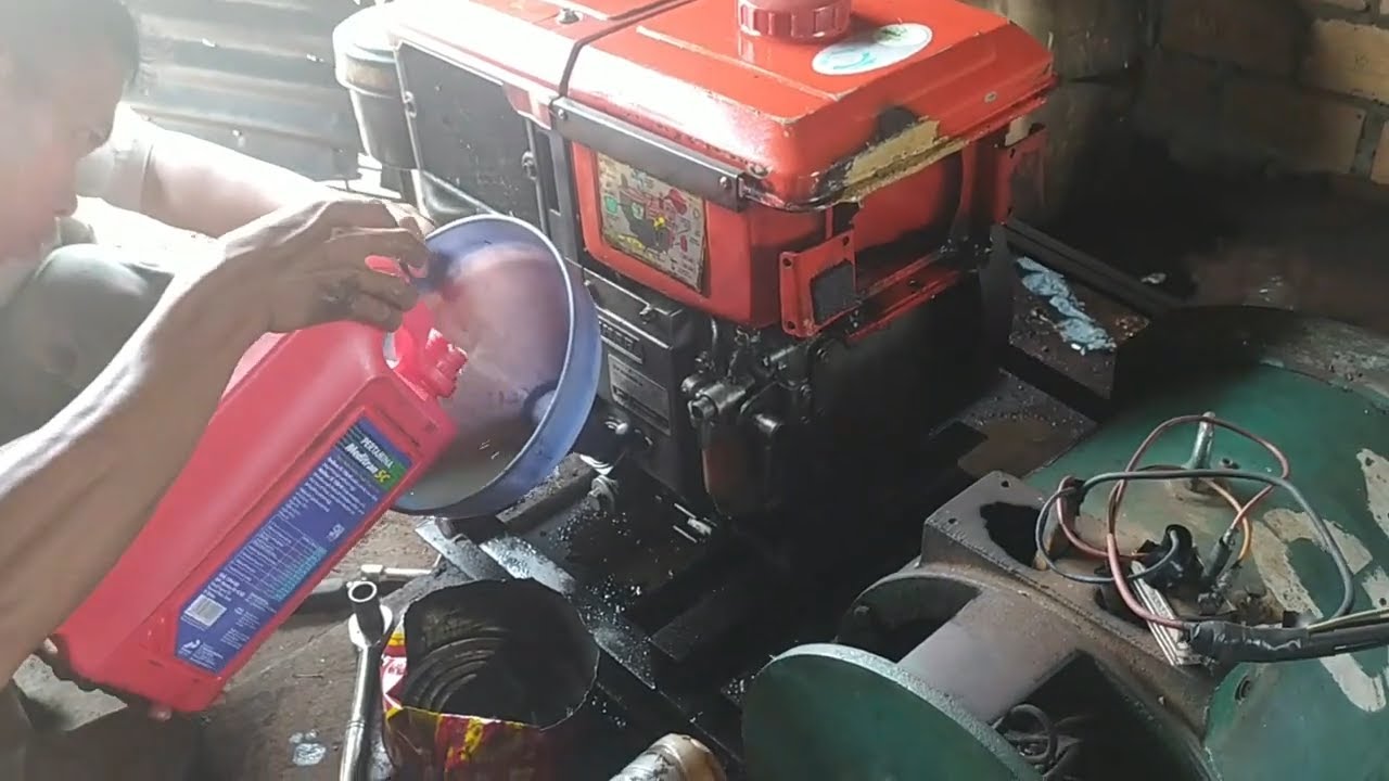 Cara Mengganti Oli Mesin & Filter Solar Diesel Engine/Genset Yanmar TF 105 MR-di