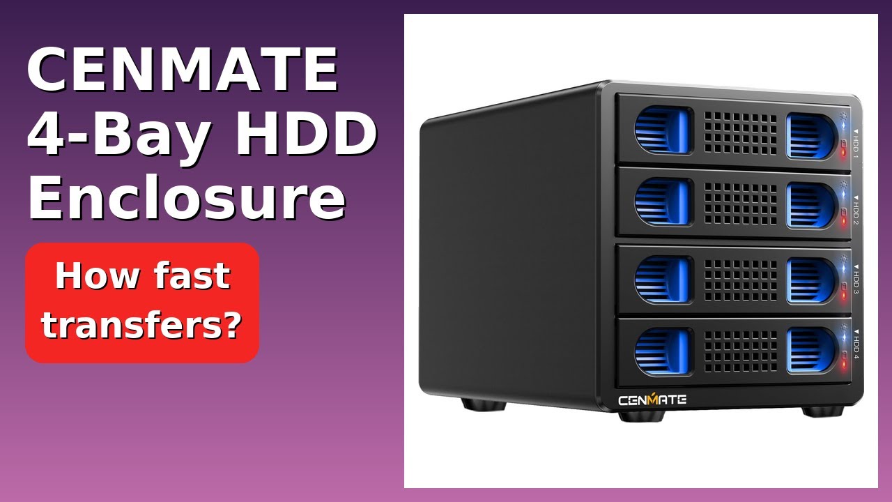 REVIEW (2026): CENMATE 4-Bay HDD Enclosure. Features.