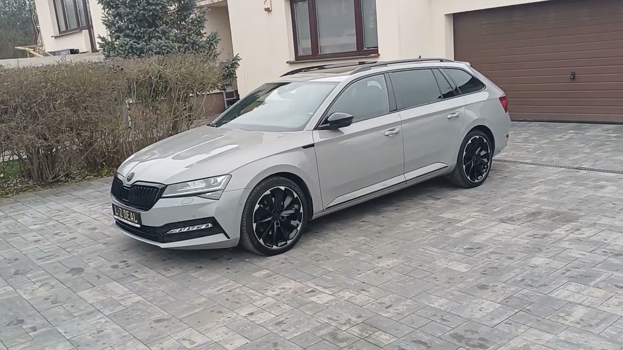 SKODA SUPERB SPORTLINE 4X4 DIESEL 200PS ABSOLUTNIE MAX OPCJA! 2021 ROK 100TYŚ PRZEBIEG