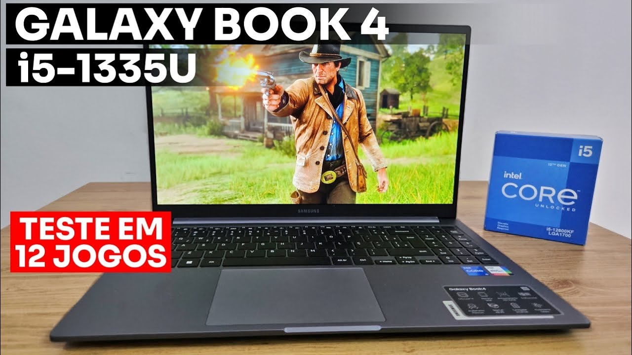 Testei 12 JOGOS no GALAXY BOOK 4 com i5 1335U