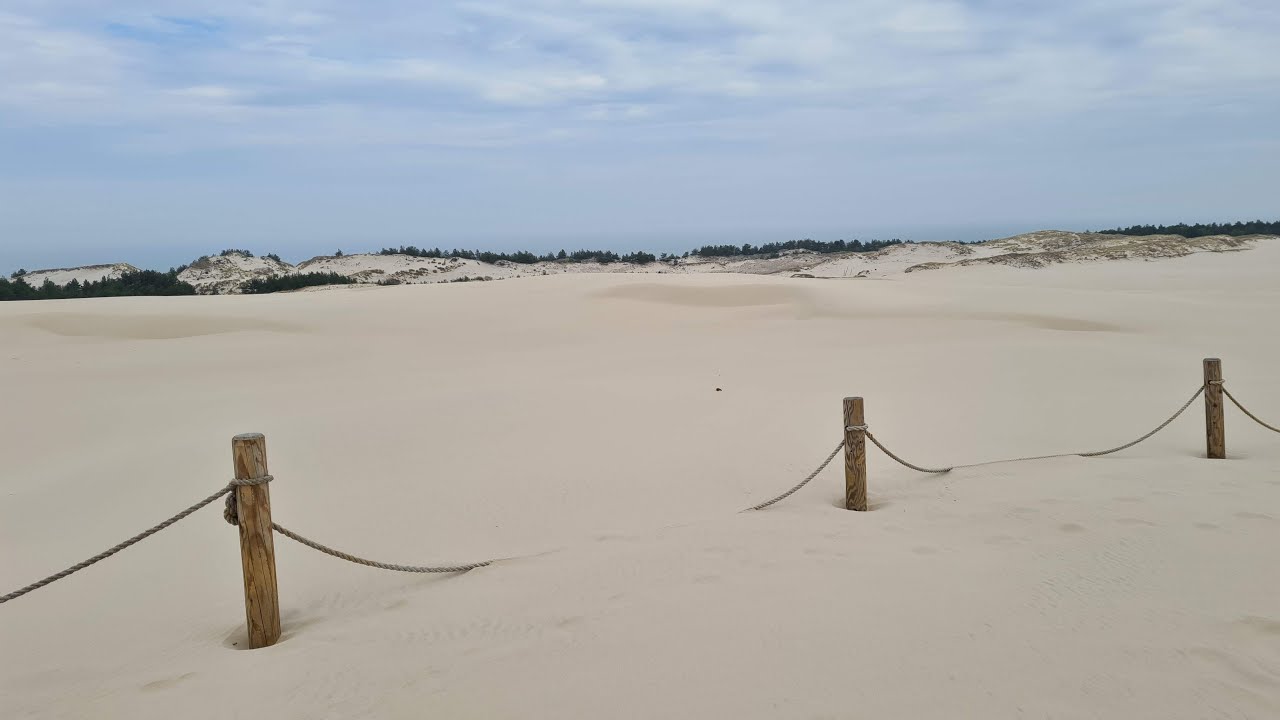 Zur Lontzkedüne bei Leba im Slowinzischer Nationalpark in Pommern Polen
