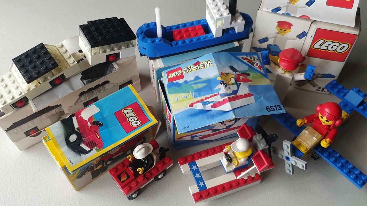 Five Small Vintage Lego Sets 1970 to 1993