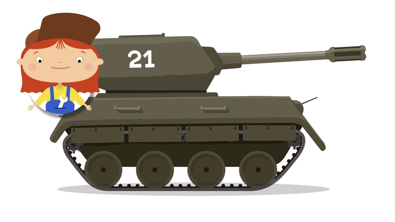 Doctor McWheelie - A Tank & Tractor for Kids. A Car Cartoon