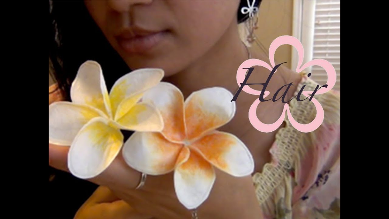 Recycle: BACK TO SCHOOL 2013 /Plumeria Flower Hair Pen