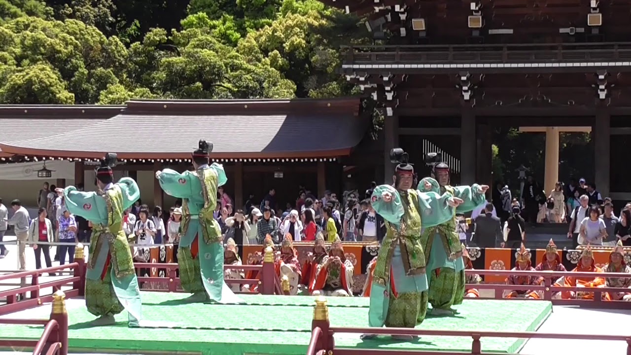 雅楽 2018春 明治神宮 宮内庁楽部 狛桙（狛鉾）// Gagaku Bugaku Komaboko