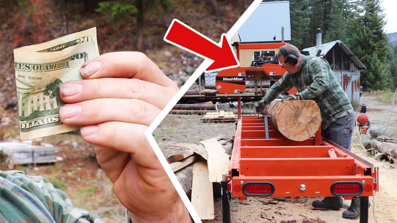 Makes $237/hr Sawmilling His Own Lumber
