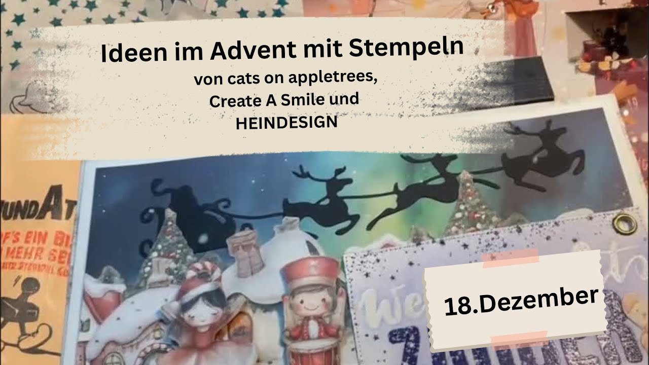 Ideen im Advent mit Stempeln, 18.12.; #weihnachtszeit 