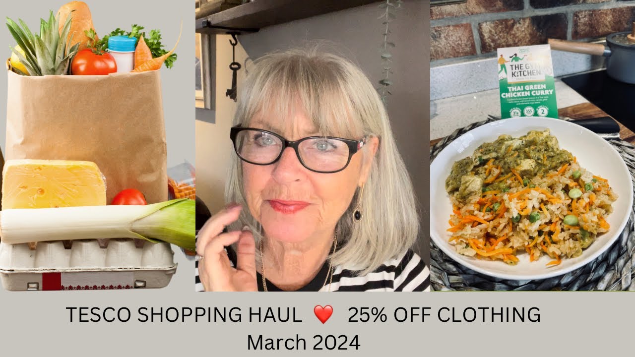 TESCO/ALDI GROCERY AND 25% OFF CLOTHING HAUL ❤️ GRABBED SOME BARGAINS ❤️ MARCH 2024 ❤️