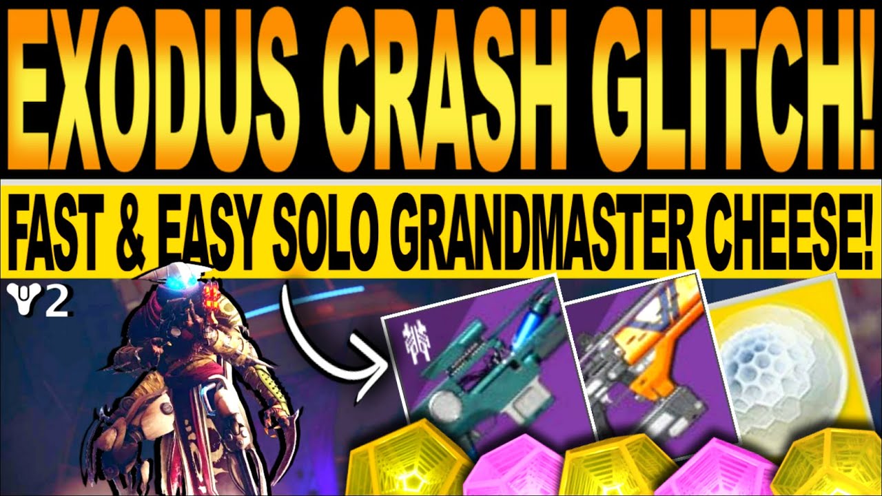 Destiny 2 | NEW GRANDMASTER GLITCH! Solo EXODUS CRASH Nightfall FARM & CHEESE! Season Of The Lost