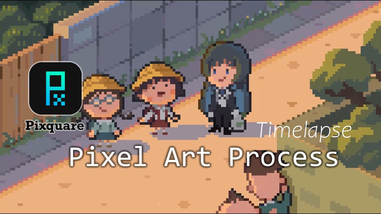 Maruko meet Ado | Pixquare Pixel Art Process [092]