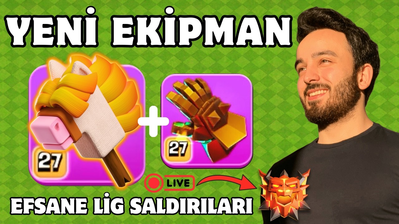 YENİ EKİPMAN SOPADAN AT - EFSANE LİGDE DENİYORUZ ! META ORDU ? - Stick Horse - Clash of Clans