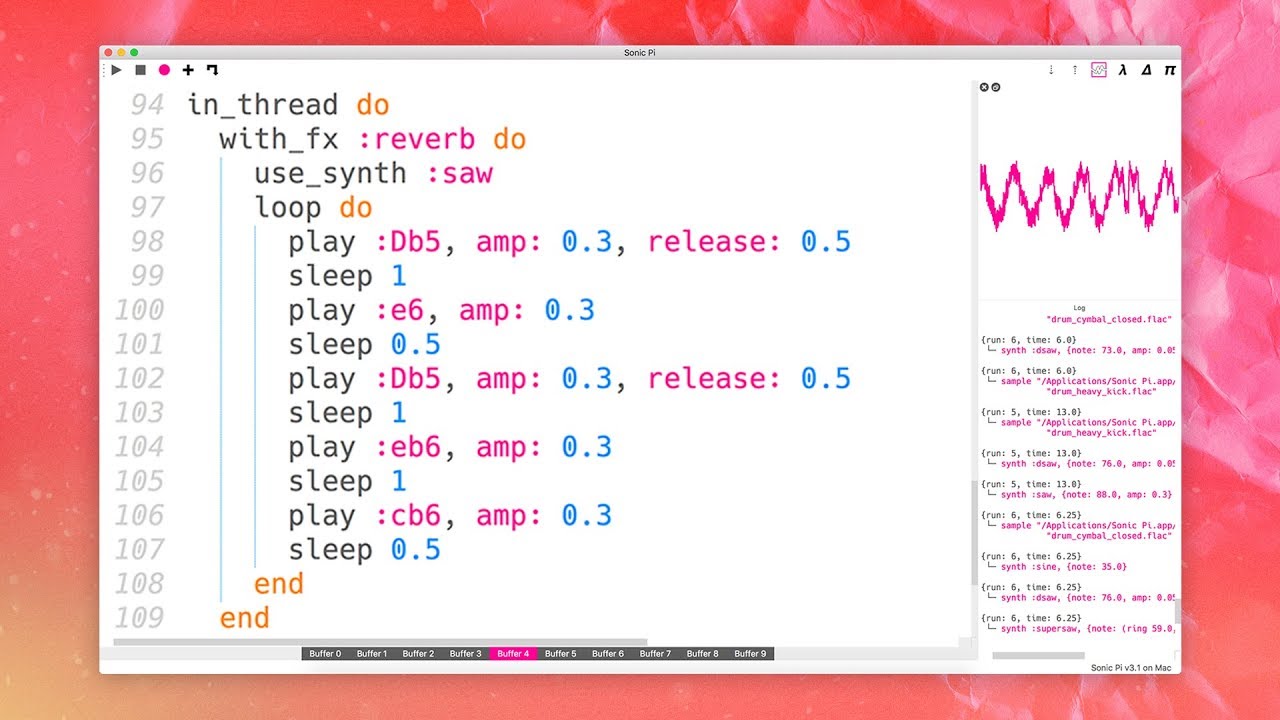 Making Music with Code (Using Sonic Pi)