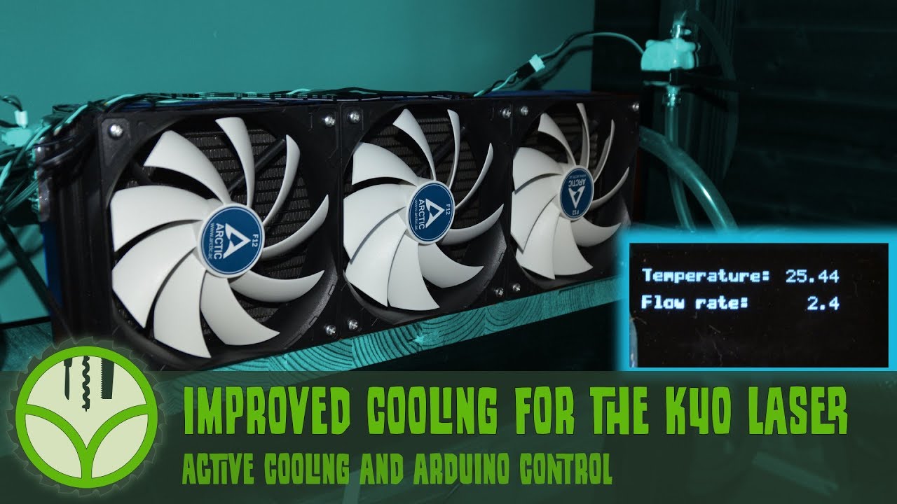 Improved Cooling for the K40 Laser Cutter