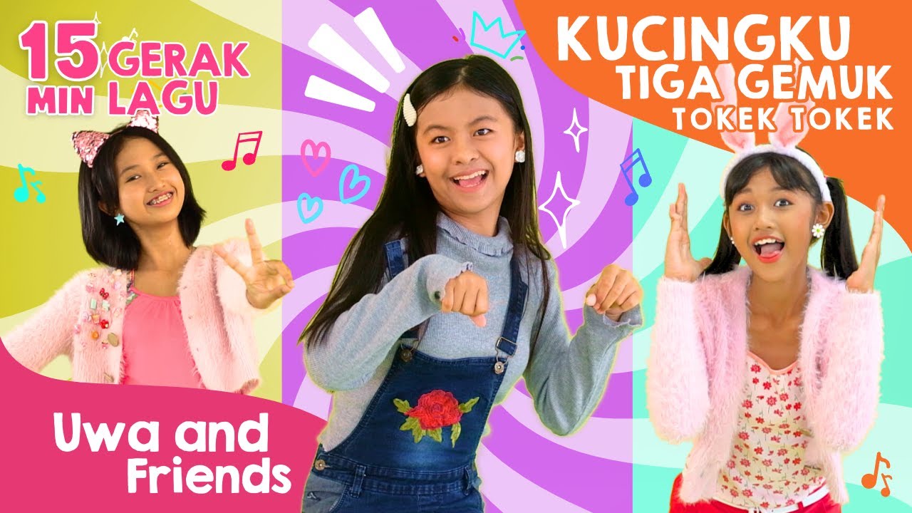 Kucingku Tiga Gemuk, Tokek Tokek, dan Lagu Lainnya - 15 Menit Kompilasi Lagu Tarian Anak Indone