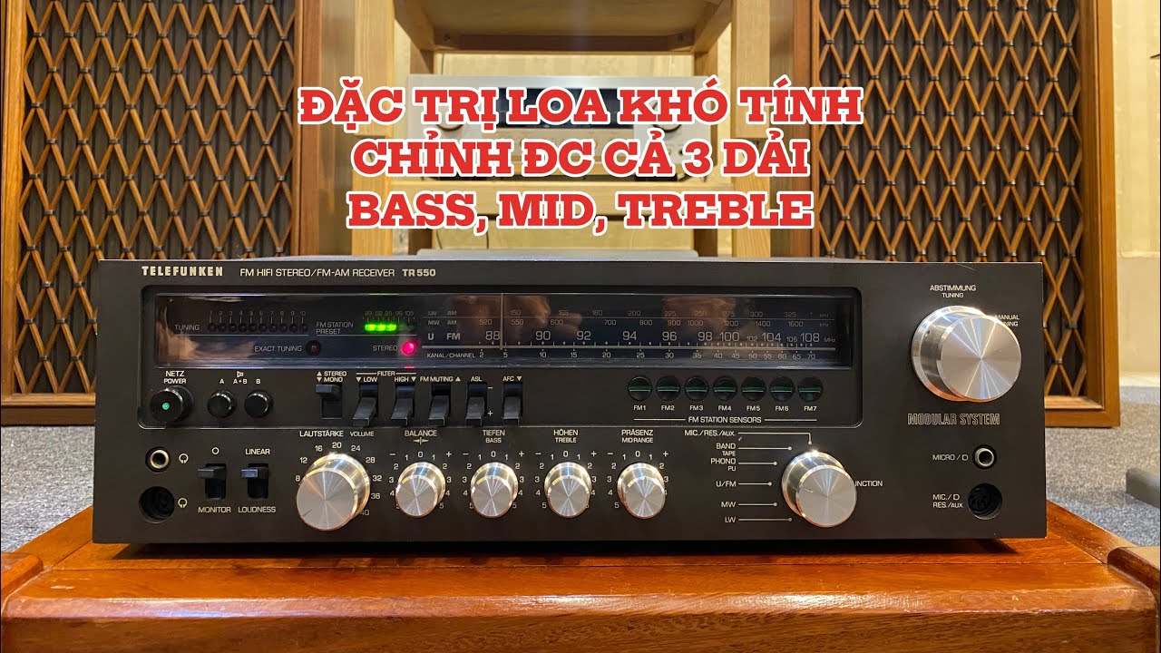 TUYỆT PHẨM TỚI TỪ NƯỚC ĐỨC - Telefunken TR-550 ghép nhiều loa Âu, Mỹ, Nhật...JBL...