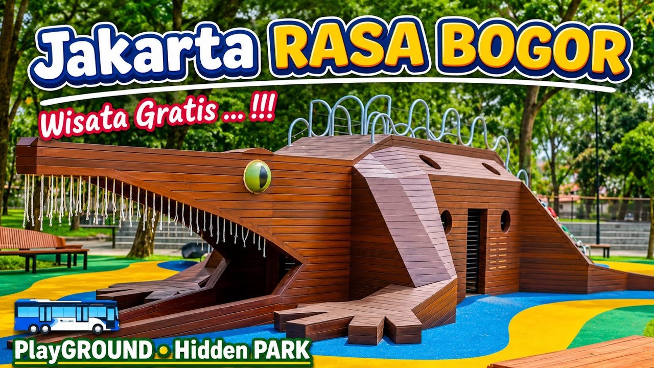 Jakarta RASA BOGOR‼️SEJUK & ASRI • HIDDEN PARK DI PUSAT KOTA •  WISATA GRATIS‼️NAIK BUS TRANSJAKARTA