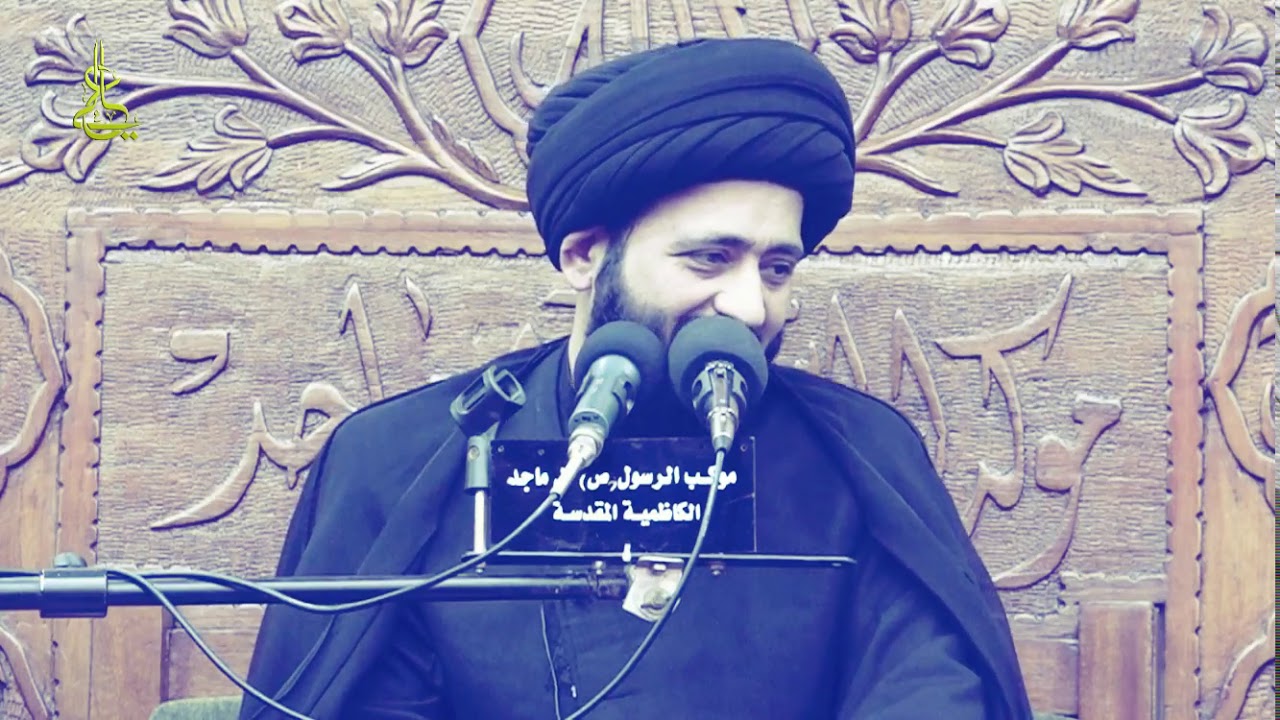 السيد الطالقاني يشرح عبارة واجب الوجود الفلسفية للشباب ويمازحهم في المجلس